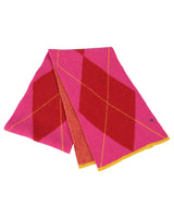 Trendiger Rautendesign Schal - Multi Rot
