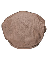 Modische Baumwoll-Baskenmütze für Damen - Taupe