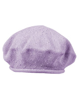 Modische Baumwoll-Baskenmütze für Damen - Lavendel