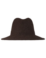 Damen Woll-Fedora - Braun meliert