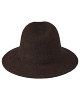 Damen Woll-Fedora - Braun meliert