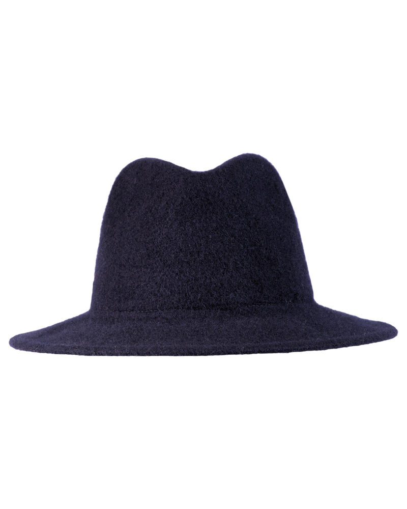 Damen Woll-Fedora - Marine