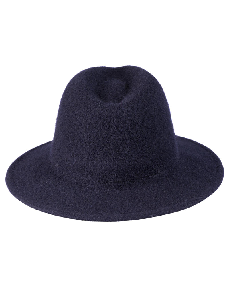 Damen Woll-Fedora - Marine