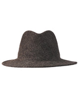 Damen Woll-Fedora - Anthrazit meliert