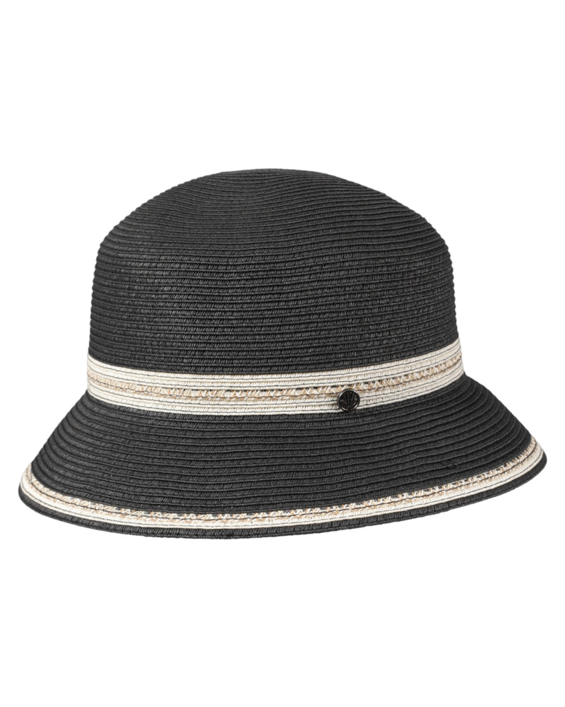 kleiner Bucket Hut-schwarz-creme