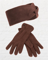 PolarSoft ® Stirnband + Handschuh - Braun