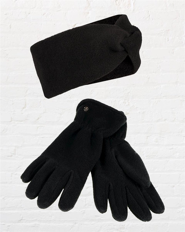 PolarSoft ® Stirnband + Handschuh - Schwarz