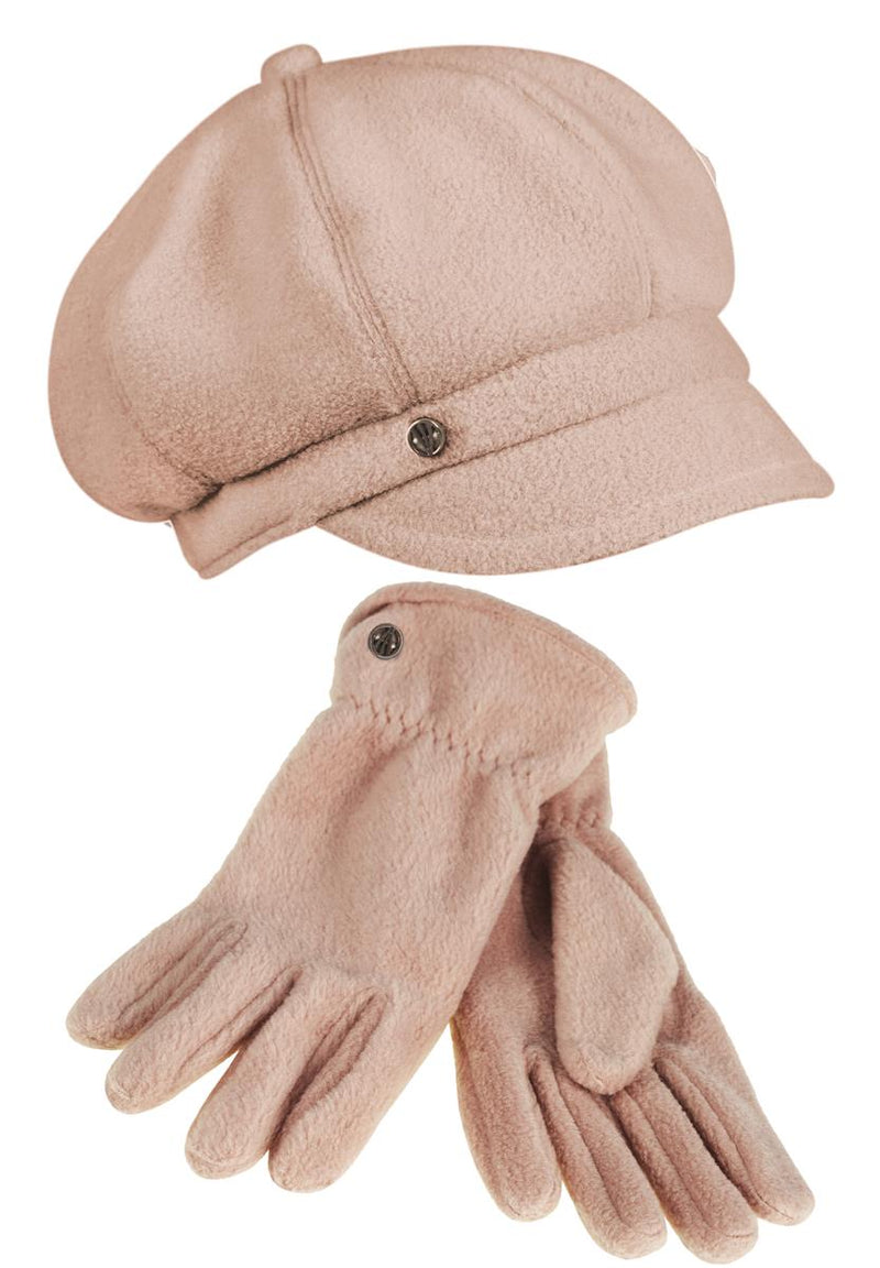 PolarSoft ® Schirmkappe + Handschuh - Beige