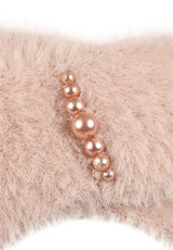 Stirnband mit Perlen - Beige