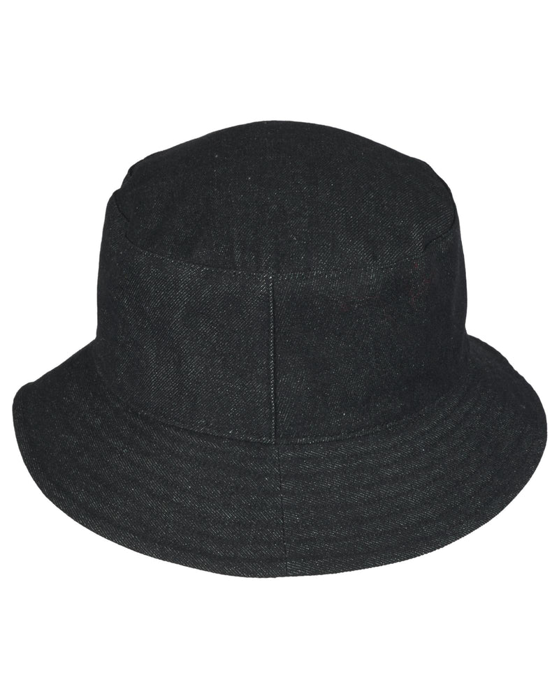 Bucket Hut mit Logo-Denim Schwarz